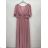 Women's Plus Size Elegant Long Sleeve Party Dress (42/44/46 ONE SIZE) ITALIAN FASHION IMPSH2450278
