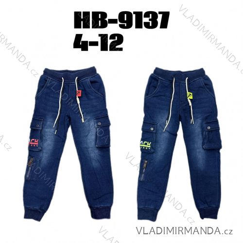 Kalhoty softshellové dětstké dorost chlapecké (116-146) WOLF B2194