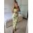 Satin Women's Long Summer Strapless Dress (S / M / L ONE SIZE) ITALIAN FASHION IMM22694