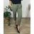 Women's Plus Size Stretch Pants (54/56/58 ONE SIZE) ITALIAN FASHION IM424101  green khaki