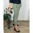 Women's Plus Size Stretch Pants (54/56/58 ONE SIZE) ITALIAN FASHION IM424101  green khaki