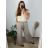 Women's Long Sleeve Tie Up Tunic (S/M ONE SIZE) ITALIAN FASHION IMPLI2234663 -   white -   42/44