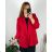 Shirt 3/4 sleeve ladies strip (4XL/5XL ONE SIZE) ITALSKÁ MÓDA IM422026 52/54 red