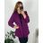 Shirt 3/4 sleeve ladies strip (4XL/5XL ONE SIZE) ITALSKÁ MÓDA IM422026 52/54 red