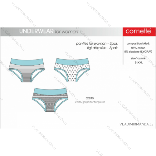 Pants (3pcs in pack) womens (s-xxl) CORNETTE 023/15