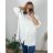 Short Sleeve Shirt Dress women (uni L-2XL) ITALIAN MODA IMS20002 56/58 white