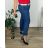 Women's Summer Pants (S/M/L) ITALIAN Fashion IMSM24008 52/54 Light blue
