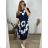 Women's Plus Size Casual Short Sleeve Dress (48/52 ONE SIZE) ITALIAN FASHION IMBM24082