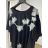Women's Plus Size Casual Short Sleeve Dress (48/52 ONE SIZE) ITALIAN FASHION IMBM24082 -   black -   M / L