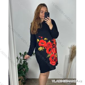 Shirt extended 3/4 long sleeve women's (L/XL/2XL ONE SIZE) ITALIAN FASHION IM423025