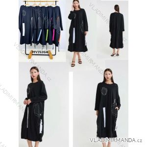 Shirt extended 3/4 long sleeve women's (L/XL/2XL ONE SIZE) ITALIAN FASHION IM423025