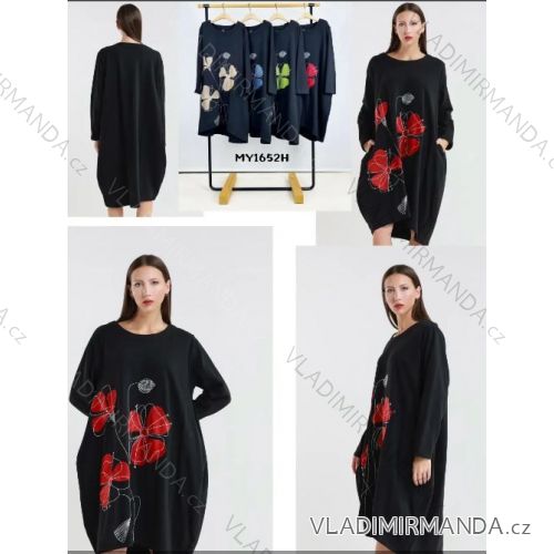 Shirt extended 3/4 long sleeve women's (L/XL/2XL ONE SIZE) ITALIAN FASHION IM423025