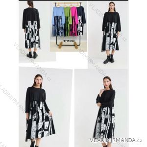 Shirt extended 3/4 long sleeve women's (L/XL/2XL ONE SIZE) ITALIAN FASHION IM423025