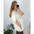 Women's Plus Size Long Pants and Long Sleeve Shirt Set (L/XL/2XL ONE SIZE) POLISH FASHION IMWT23BELLA 56/58 beige