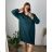 Shirt extended 3/4 long sleeve women's (L/XL/2XL ONE SIZE) ITALIAN FASHION IM423025