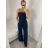Women's Long Summer Muslin Pants (S/M ONE SIZE) ITALIAN FASHION IMD23325