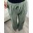 Women's Long Summer Muslin Pants (S/M ONE SIZE) ITALIAN FASHION IMD23325