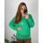Shirt extended 3/4 long sleeve women's (L/XL/2XL ONE SIZE) ITALIAN FASHION IM423025