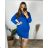 Classic dress short sleeve women (2XL) ITALIAN FASHION IM321245 / DR 2XL Emerald