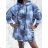 Women's Long Sleeve Knitted Sweater (S/M/L OVERSIZE) ITALIAN FASHION IMD24295 grey 52/54