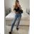 Jeans pants leatherette with zip (XXS-L) LAULIA LAU24T312