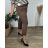 Women's Long Sleeve Shirt Dress (S/M ONE SIZE) ITALIAN FASHION IMWD232607 46/48 grey