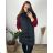 Women's hooded vest (S-2XL) ITALIAN FASHION PIU ANNA PMW222286 4XL black