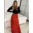 Women's Medium Length Skirt (S/M ONE SIZE) ITALIAN FASHION IMM23HG3154