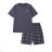 Short men's pajamas (M-3XL) WOLF S2475C