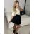 Women's Medium Length Skirt (S/M ONE SIZE) ITALIAN FASHION IMM23HG3154 -   white -   S / M