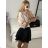 Women's Medium Length Skirt (S/M ONE SIZE) ITALIAN FASHION IMM23HG3154 -   pink -   S / M