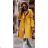 Women's Plus Size Warm Button Up Long Sleeve Coat (40/42/44 ONE SIZE) ITALIAN FASHION IMD24384