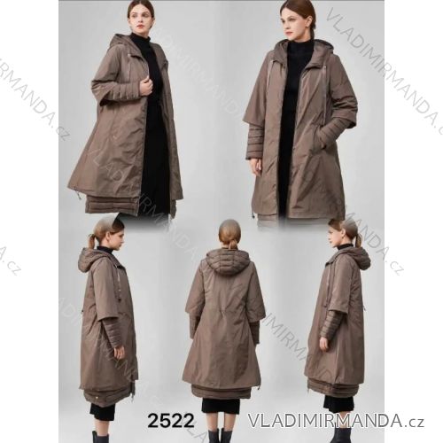 Women's Plus Size Hooded Jacket (XL/2XL ONE SIZE) ITALIAN FASHION IM422684