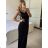 Women's Long Summer Elegant Strapless Dress (S/M ONE SIZE) ITALIAN FASHION IMPBB24H6536 -   zelená neon -   S / M