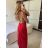 Women's Long Summer Elegant Strapless Dress (S/M ONE SIZE) ITALIAN FASHION IMPBB24H6536 -   zelená neon -   S / M
