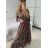 Women's Long Sleeve Summer Shirt Dress (S/M/L ONE SIZE) INDIAN FASHION IMWY23123 -   red -   M / L