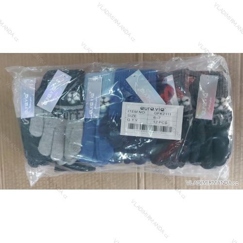 Children's finger gloves for boys (6-7 YEARS) AURA.VIA AURA24GFK2111