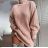 Turtleneck Knitted Dress Long Sleeve Women's Plus Size (50/52/54 ONE SIZE) ITALIAN FASHION IMD24406