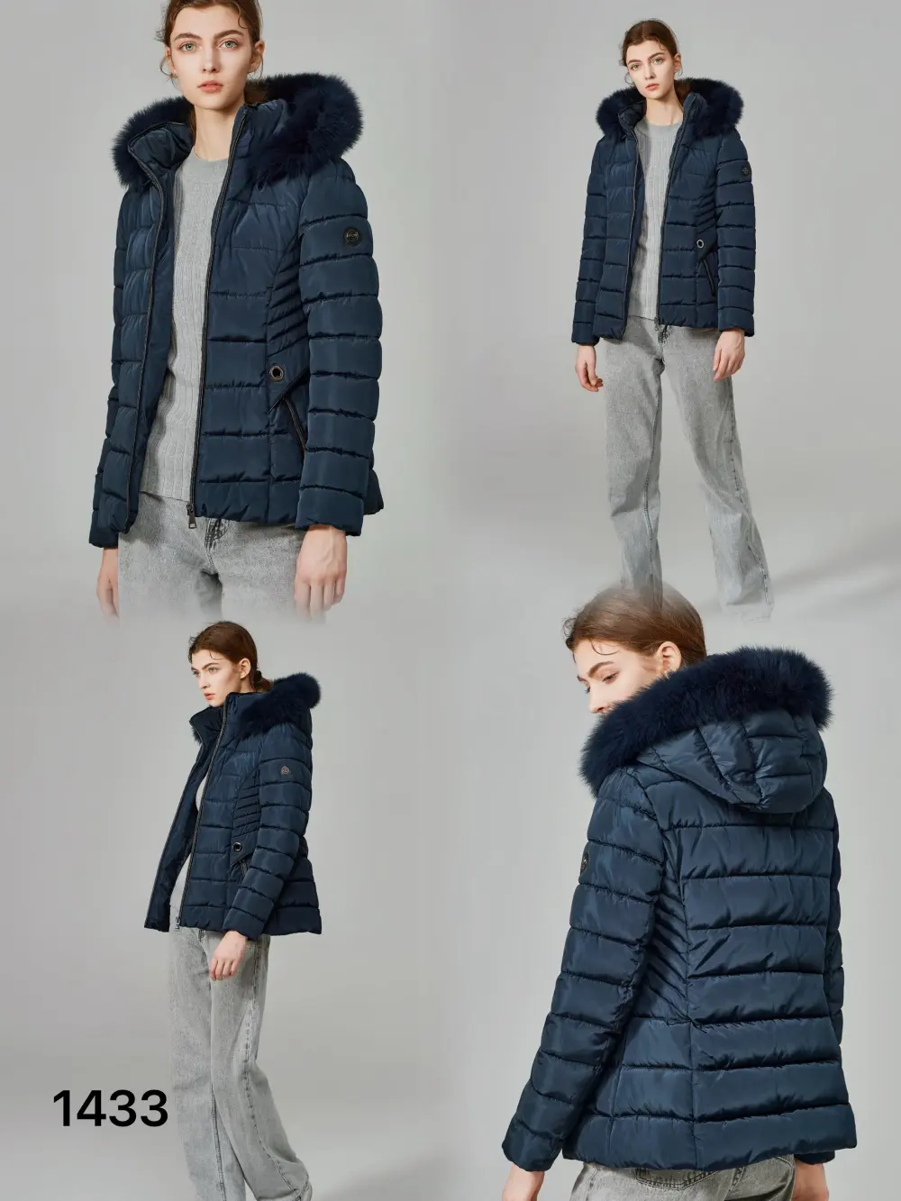 Women's Long Sleeve Hooded Winter Jacket (S-3XL ONE SIZE) ITALIAN FASHION IMPNF241433