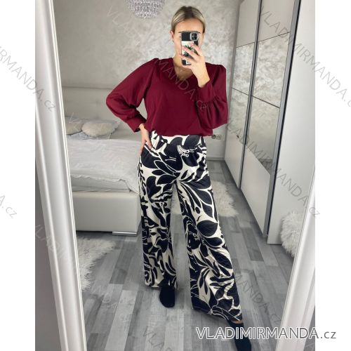 Women's Elegant Belt Long Sleeve Dress (S/M ONE SIZE) ITALIAN FASHION IMM23UN6139 S / M black