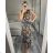 Women's icecool sleeveless summer dress (M/L, XL/2XL) AINUOSI ITALIAN FASHION IMB23XJ-1110 -   dark blue -   M / L