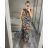 Women's icecool sleeveless summer dress (M/L, XL/2XL) AINUOSI ITALIAN FASHION IMB23XJ-1110 -   dark blue -   M / L