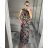 Women's icecool sleeveless summer dress (M/L, XL/2XL) AINUOSI ITALIAN FASHION IMB23XJ-1110 -   dark blue -   M / L
