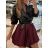 Women's Elegant Belt Long Sleeve Dress (S/M ONE SIZE) ITALIAN FASHION IMM23UN6139