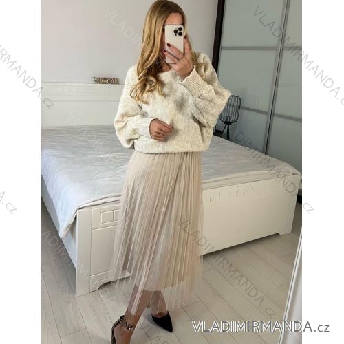Women's strapless dress with sweater (S/M ONE SIZE) ITALIAN IM424SILVIE