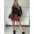Women's leather shorts shorts (S-2XL) ITALIAN FASHION IMWAA241102