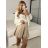 Women's summer denim skirt (S-XL) ITALIAN FASHION IMWA222547 -   beige -   XL