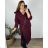 Zippered extended sweatshirt dress long sleeve women (uni m / xl) ITALIAN FASHION IM520351
