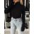 Women's Long Sleeve Turtleneck Knitted Sweater (S/M/L ONE SIZE) ITALIAN FASHION IMM24M5809