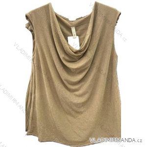 Women's Elegant Sleeveless T-Shirt (S/M/L ONE SIZE) ITALIAN FASHION IMM24M6341